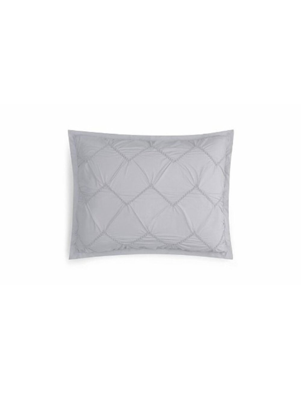 Sky Smock 1 KING Chevron Textured Pillow Shams Cotton GRAY